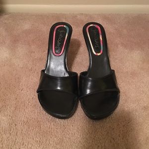 Back open toe shoes
